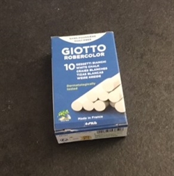 Kridt, hvid tavlekridt. Giotto Robercolor